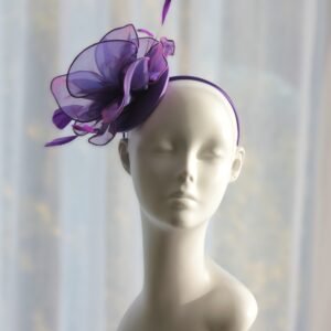 Purple Organza Fascinator