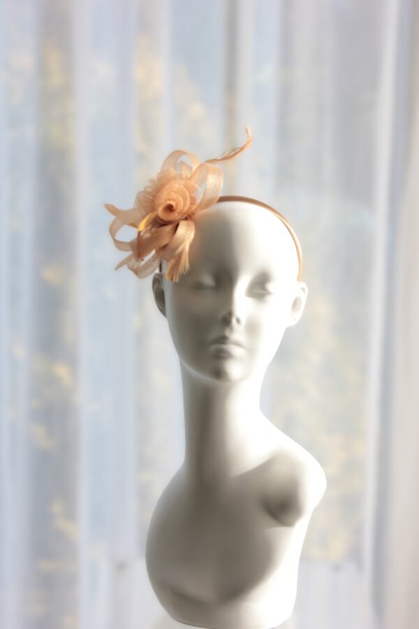 Gold Crinoline Bow Fascinator
